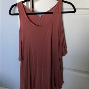 Open-shoulder blouse